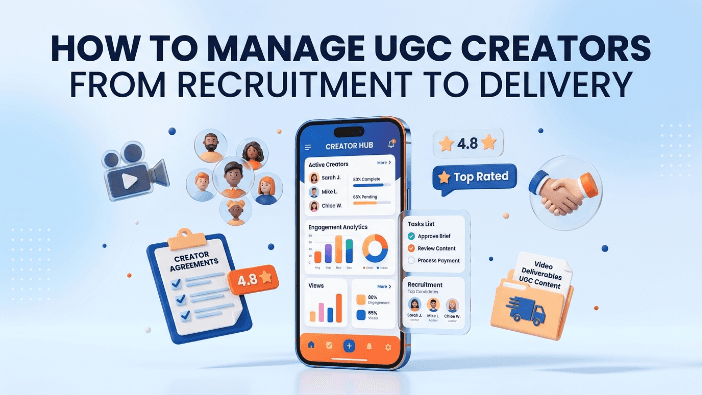 manage creators from recruitment to delivery